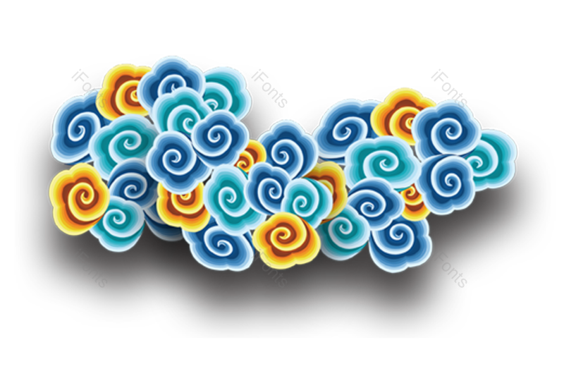 祥云图片,中国风元素,云纹图案PNG,云纹免抠素材